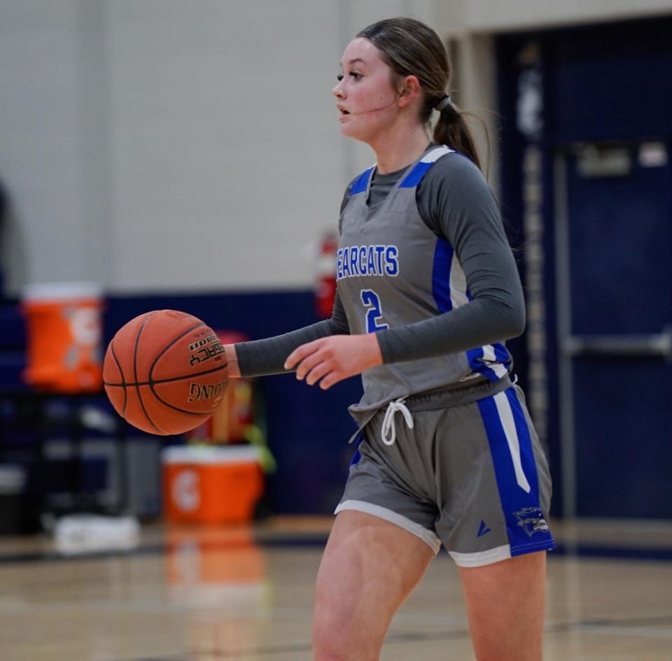 Walton-Verona freshman Elin Logue is scoring 13.6 points per game this season and already has made over 100 three-pointers in her varsity career.