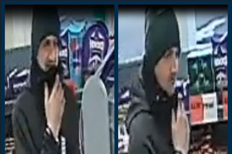 CCTV images have been released of a man who detectives believe may have information after tools were stolen from a van