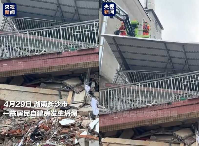 當地民眾控訴屋主違建加蓋。（圖／翻攝自微博）