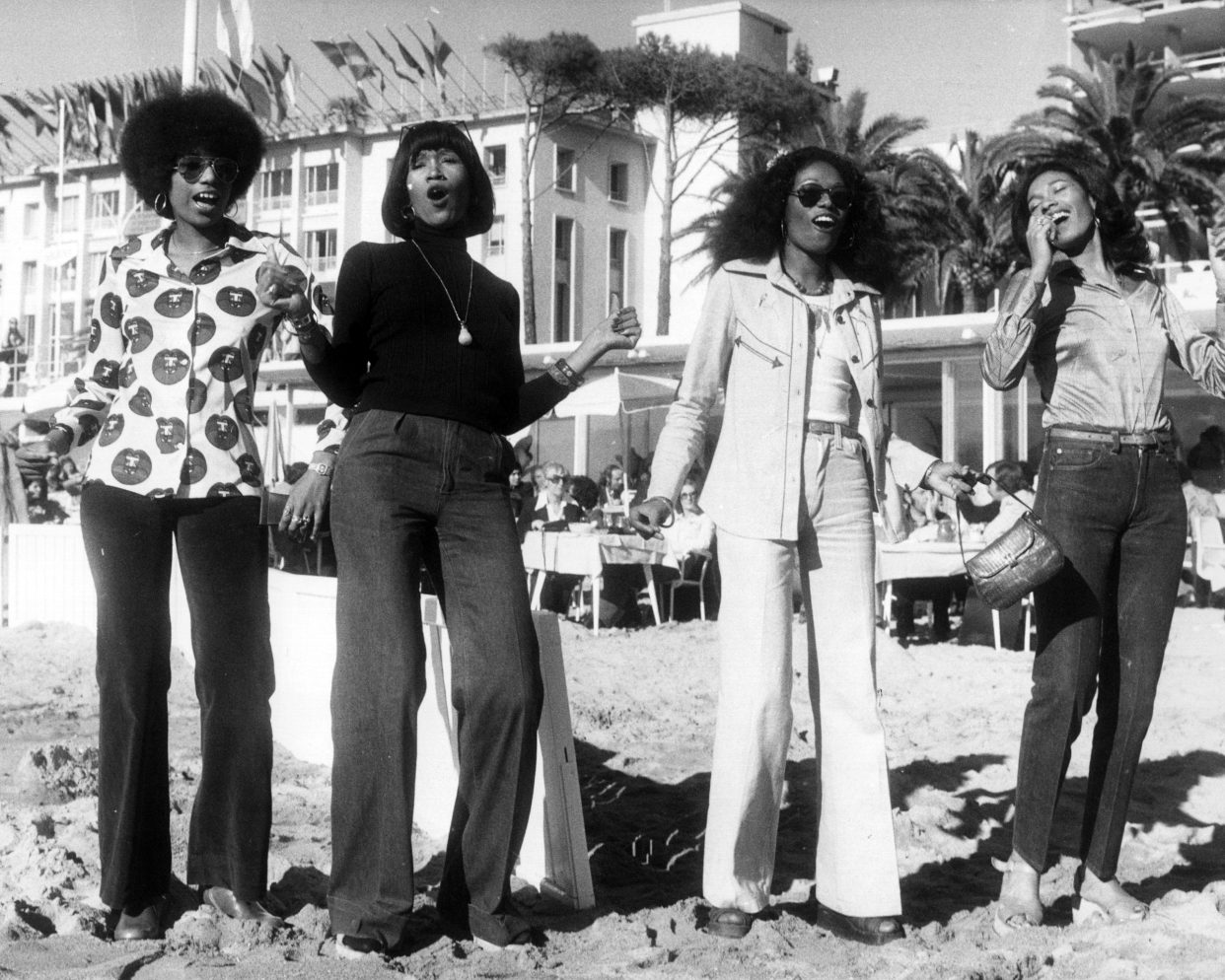 Funky soul-pop vocal group the Pointer Sisters, in Cannes for MIDEM, the international recording trade festival.