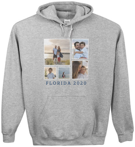 Vacation Gallery of Five Custom Hoodie. Image via Shutterfly.