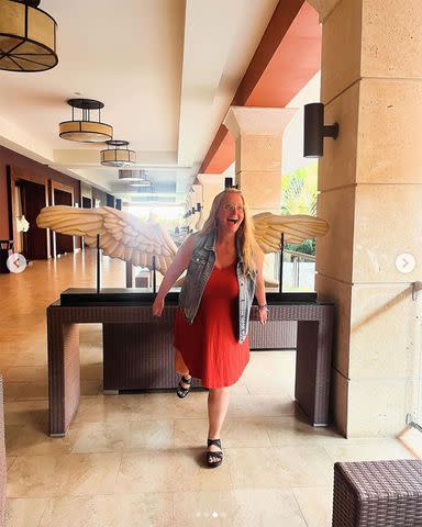 <p>Christine Brown/instagram</p> Christine Brown during her vacation in the Dominican Republic.