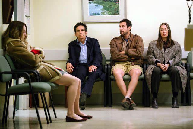 <p>Lifestyle pictures / Alamy</p> Ben Stiller and Adam Sandler in 'The Meyerowitz Stories'.