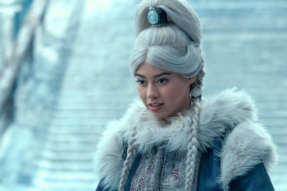 Amber Midthunder as Princess Yue in season 1 of Avatar: The Last Airbender