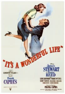 It's A Wonderful Life is a holiday classic with Jimmy Stewart and Donna Reed directed by Frank Capra