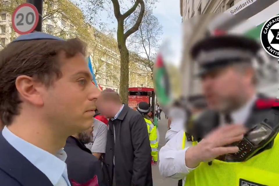 Campaign Against Antisemitism chief executive Gideon Falter was threatened with arrest near a pro-Palestine demonstration (Campaign Against Antisemitism/PA) (PA Media)