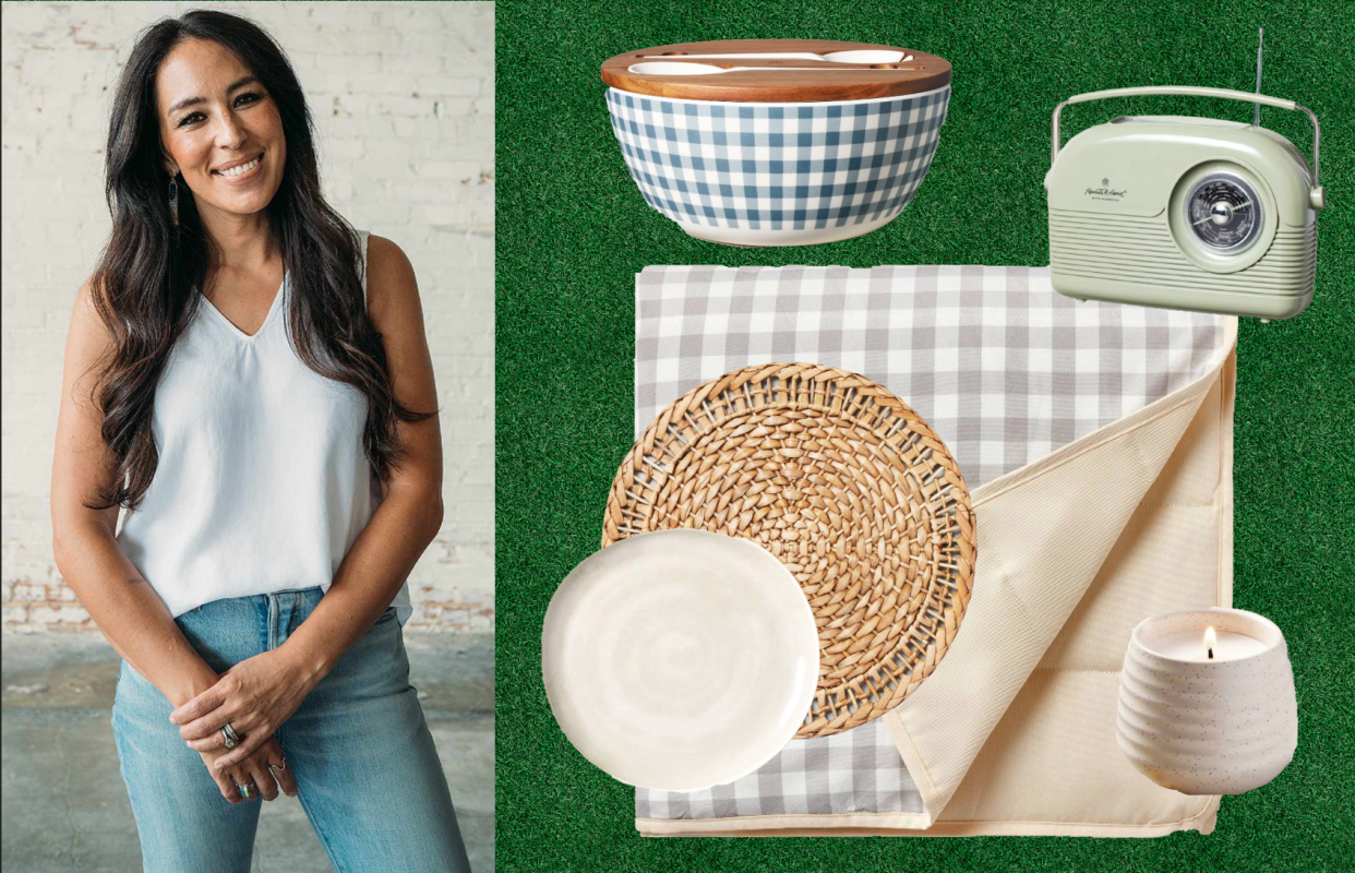Dine al fresco with all things Magnolia, now on sale at Target. (Photo: Target and Nick Kelley)