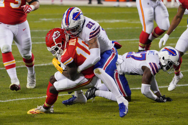 WATCH: Bills' Jordan Poyer discusses '13 seconds' vs. Chiefs with Tyreek  Hill