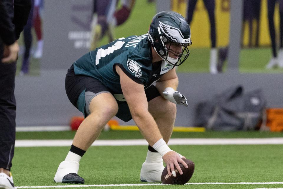 Philadelphia Eagles offensive lineman Cam Jurgens found out he was drafted during a tornado warning.