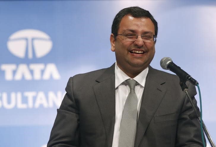 Cyrus Mistry, chairman of Tata Group, smiles during the Tata Consultancy Services Ltd. (TCS) annual general meeting in Mumbai June 27, 2014. REUTERS/Stringer