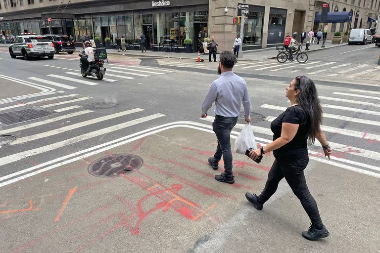 Muchas veredas fueron ensanchadas para que los autos reduzcan la velocidad y los peatones estén más protegidos 