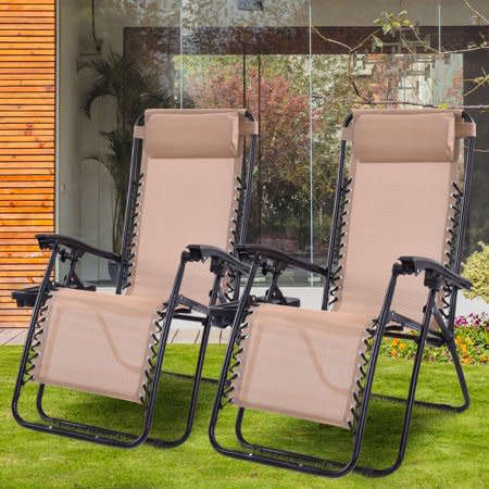 Costway Zero Gravity Lounge Chairs (Walmart / Walmart)