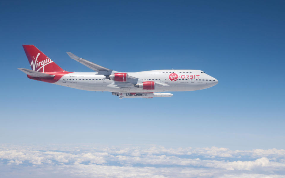 Virgin Orbit's modified Boeing 747 and LauncherOne rocket