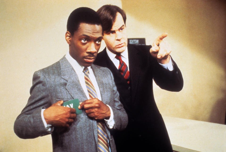 Eddie Murphy and Dan Aykroyd in 1983's Trading Places. (Alamy)