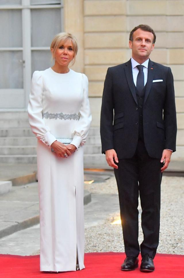 brigitte macron wedding dress