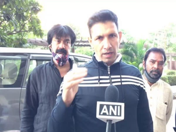 Congress leader Jitu Patwari speaking to ANI in Indore on Thursday. (Photo/ANI)