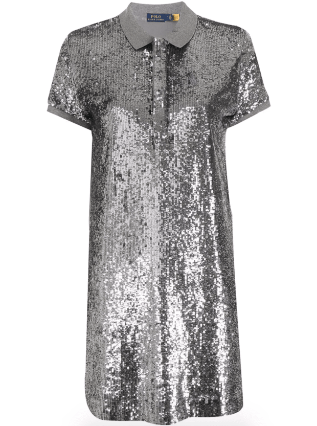 <p>Polo Ralph Lauren Sequinned Polo Mini Dress, $349, <a href="https://rstyle.me/+2MyyEOYHhy2-p1gj_tzvqQ" rel="nofollow noopener" target="_blank" data-ylk="slk:available here;elm:context_link;itc:0;sec:content-canvas" class="link ">available here</a> (sizes S-XL)</p>