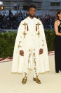 <p>Chadwick Boseman in Versace. (Photo: Getty Images) </p>
