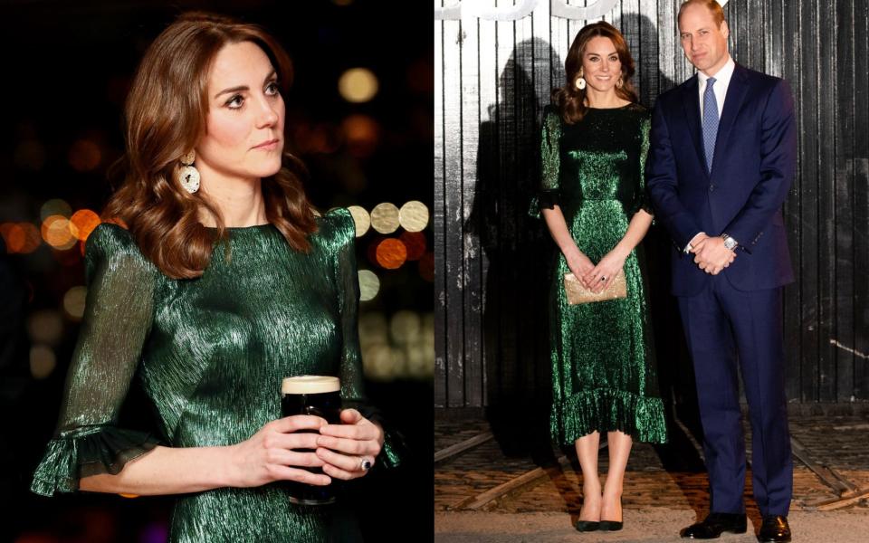 The Duchess of Cambridge Vampire’s Wife dress Dublin 2020 - Getty