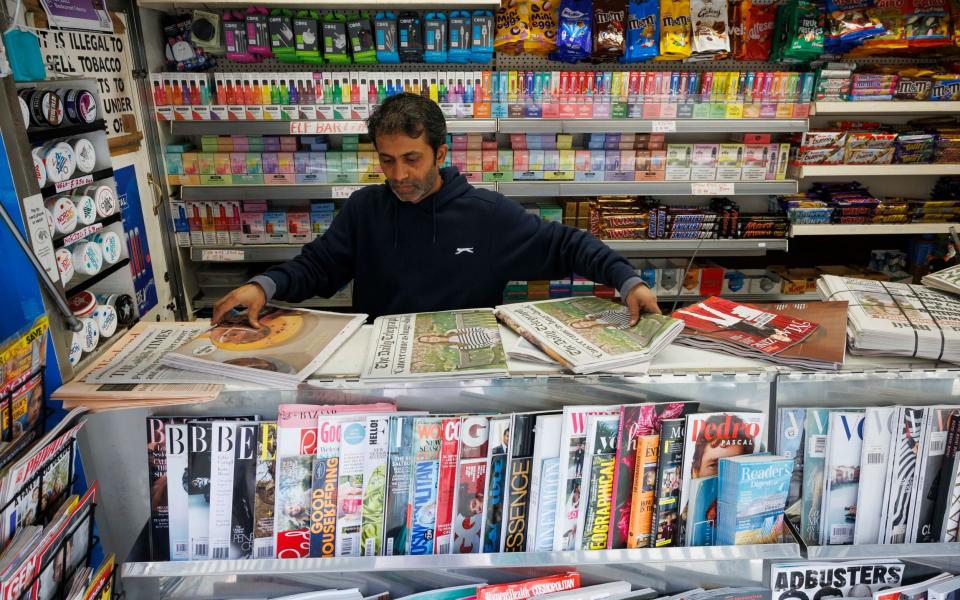 Newspaper stand