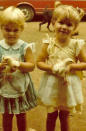 Bundchen (right) shared this #TBT photo of herself with her twin sister Pati in 1983 while at their grandmother's house in Brazil. Tres cute!