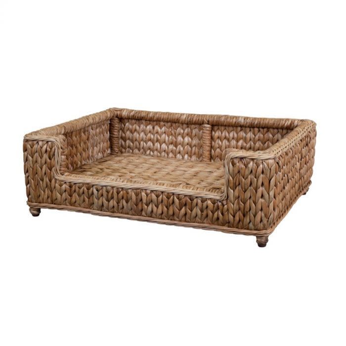 Harvested Rattan Wicker Sweater Weave Dog Bed