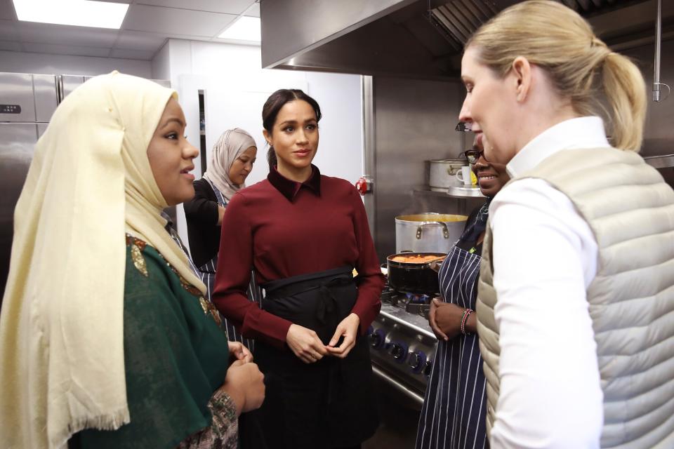 The Duchess Of Sussex Visits The Hubb Community Kitchen