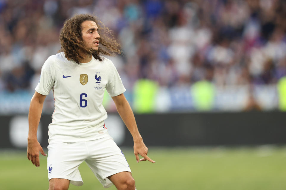PARIS, FRANCE - JUNE 13: Matteo Guendouzi of France during the UEFA Nations League League A Group 1 match between France and Croatia at Stade de France on June 13, 2022 in Paris, France. (Photo by James Williamson - AMA/Getty Images)