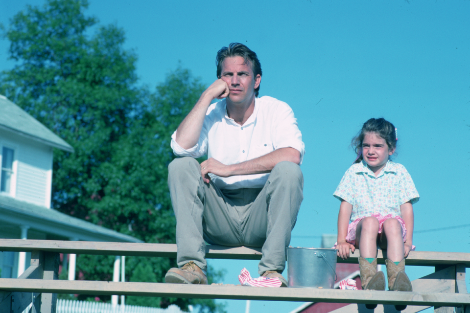 Kevin Costner and Gaby Hoffmann in ‘Field of Dreams’ (1989) (Sky Atlantic)