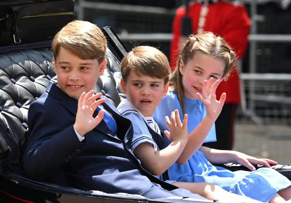 George, Charlotte and Louis at Trooping the Colour