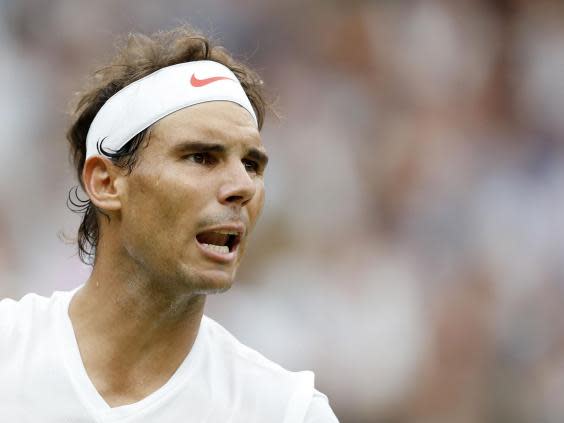 Rafael Nadal in action during last year’s semi-final against Novak Djokovic (Getty)