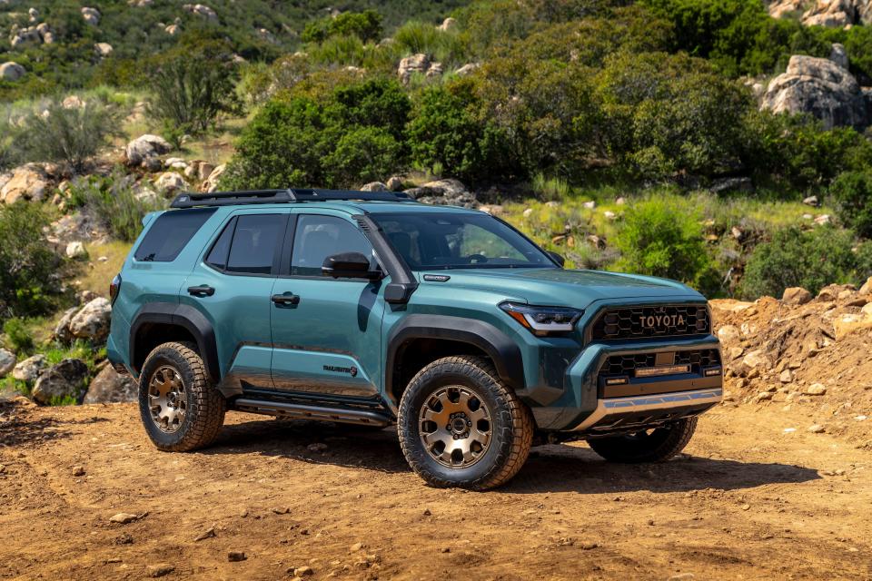 A 2025 Toyota 4Runner in Heritage Blue.