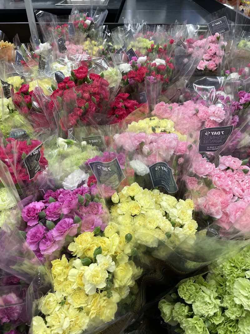 Flower bouquets at Sam's Club