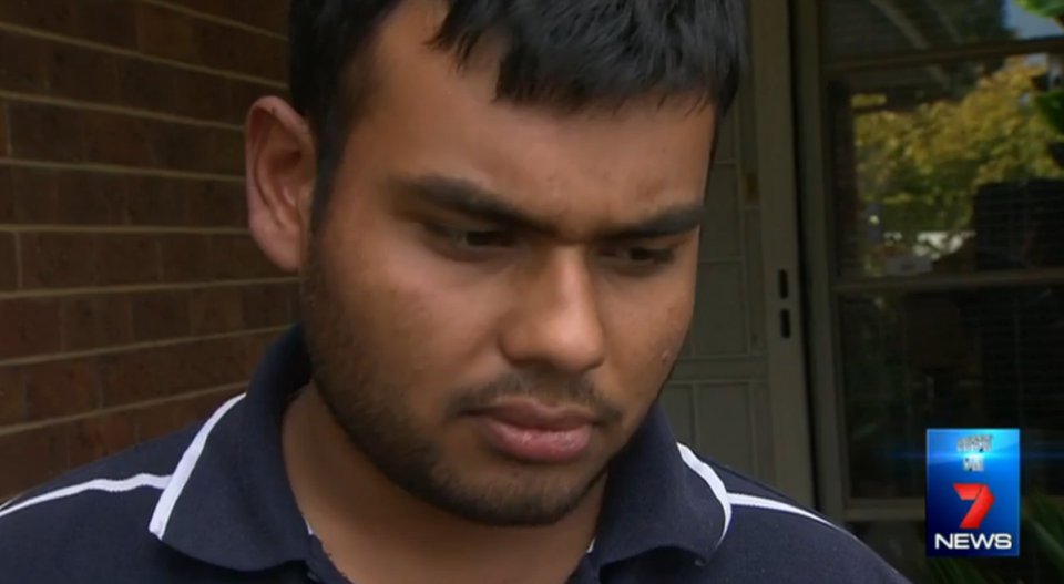 Wishhasad Somawansa has been left devastated by his mother's death. Photo: 7 News.