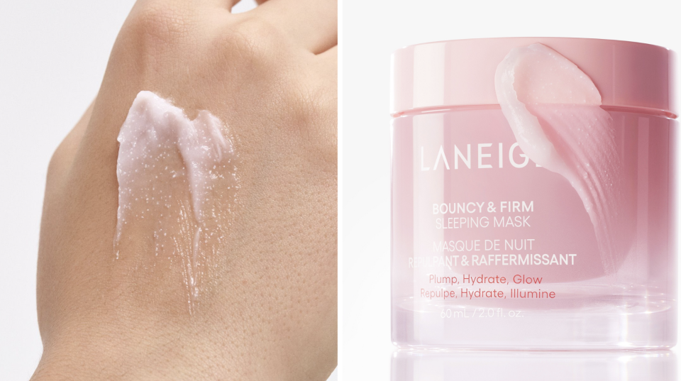 One of the biggest plus points of the Bouncy & Firm Sleeping Mask is its sorbet-like texture. It feels incredibly light and was easily absorbed onto my skin. PHOTO: Laneige