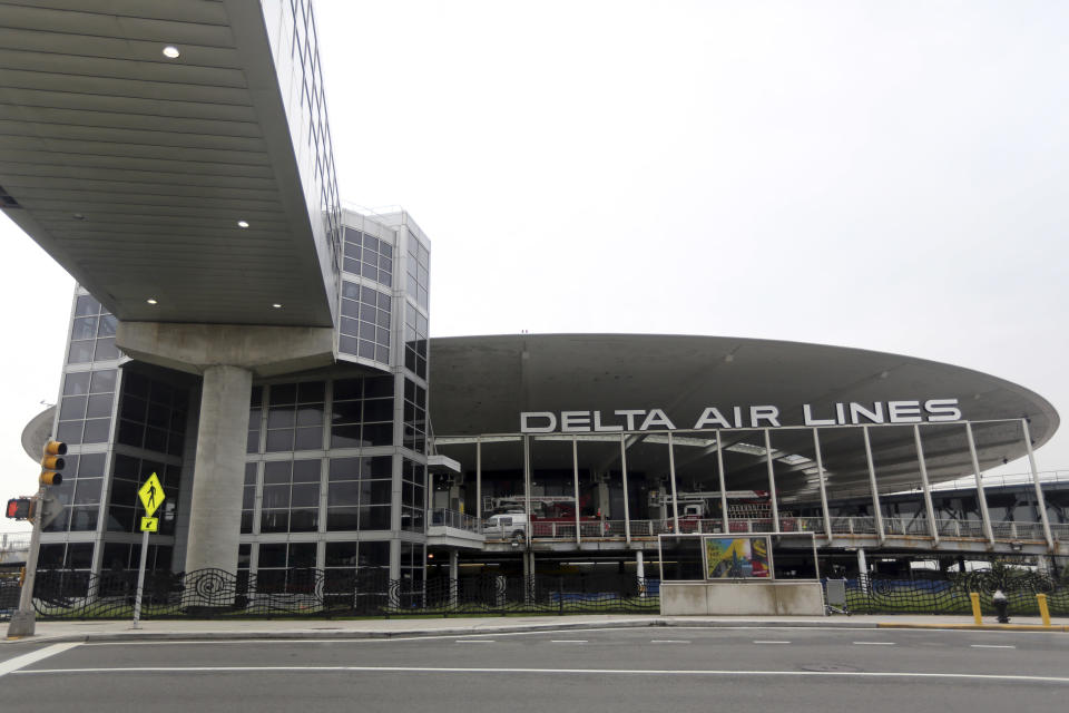 The empty Delta airlines terminal 3 at JFK airport is seen Friday, May 24, 2013 in New York. Delta Air Lines is opening a $1.4 billion terminal at John F. Kennedy International Airport, strengthening its hand in the battle for the lucrative New York travel market. (AP Photo/Mary Altaffer)