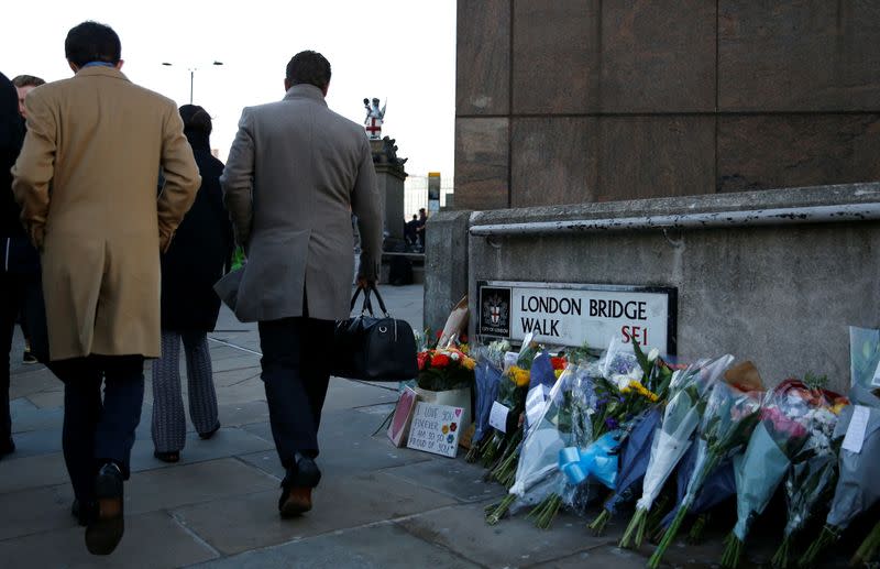 Site of a fatal attack on London Bridge in London