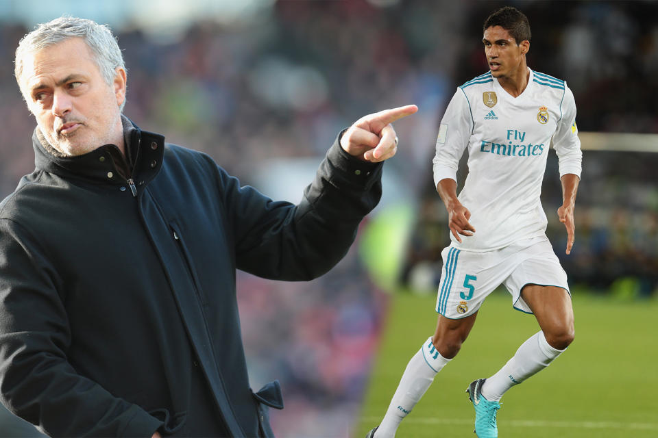 Jose Mourinho is lining up a move to bring Real Madrid defender Raphael Varane to Manchester United