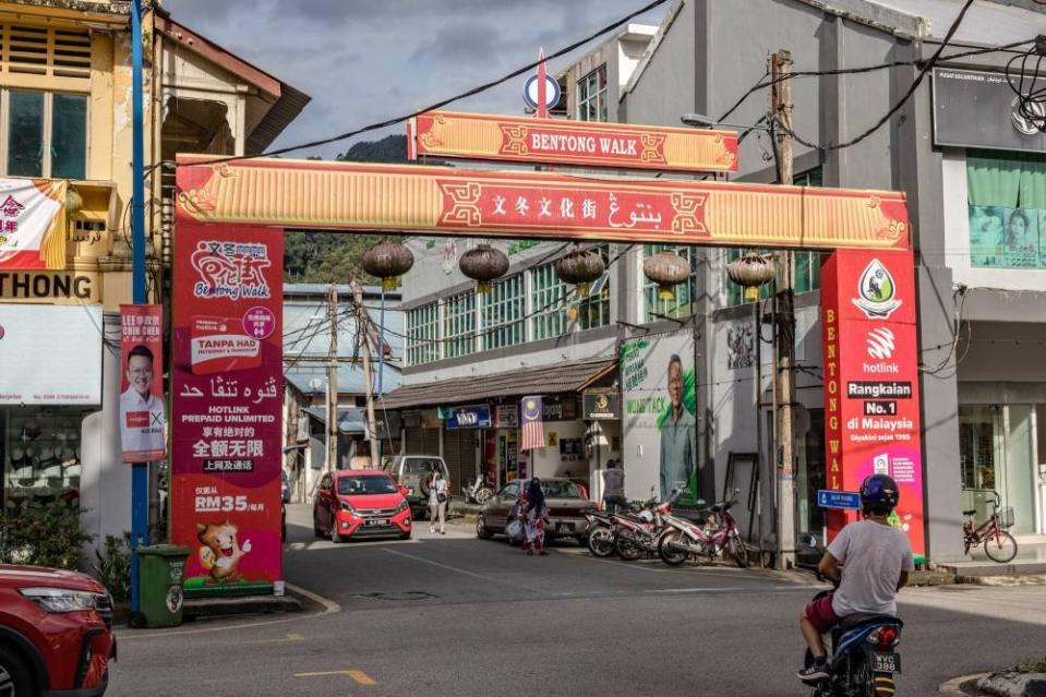 A view of Bentong Walk, which turns into a night market on Saturdays. — Picture by Firdaus Latif