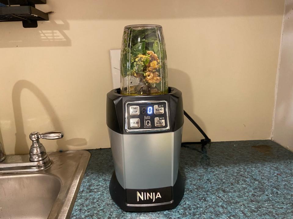 Jen's Ninja mixer ready to go