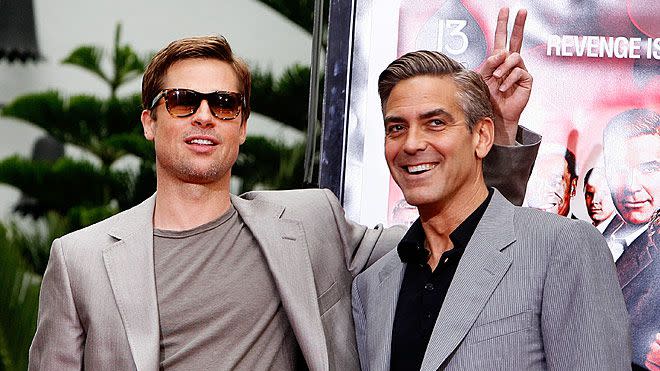 GEORGE CLOONEY & BRAD PITT