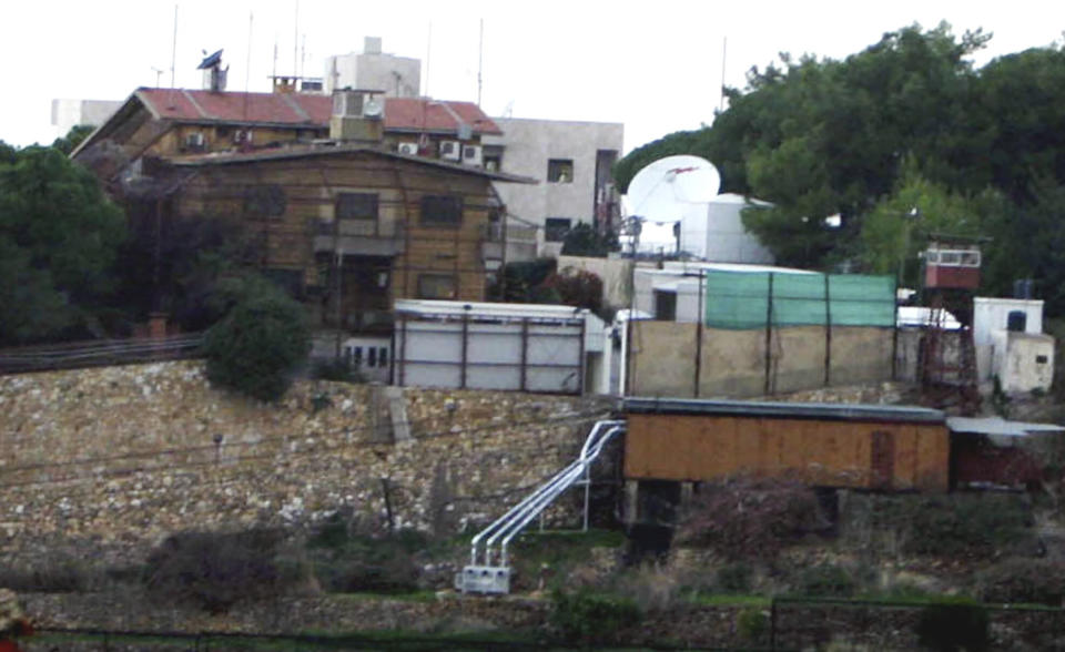 FILE - This undated photo shows U.S. Embassy in Aukar, a northern suburb of Beirut, Lebanon. An unknown gunman opened fire outside the U.S. Embassy in Lebanon late Wednesday night, Sept. 20, 2023. (AP Photo/File)