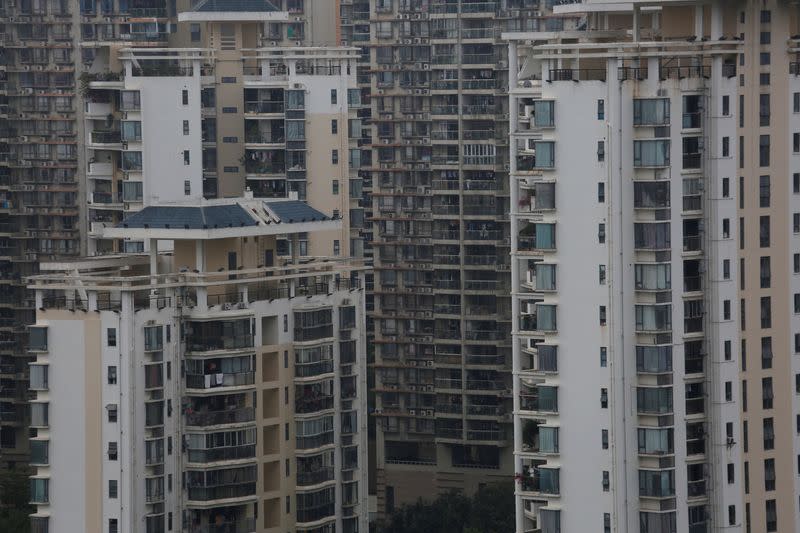 FILE PHOTO: Residential apartments are located in downtown Shenzhen
