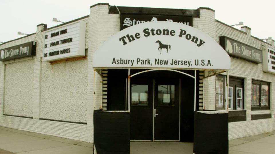 <div>ASBURY PARK, NJ - MAY 07: A general exterior view of the Stone Pony on May 7th, 2023 in Ashbury Park, New Jersey. The venue opened in 1973 and was tha venue for many musicians launching their careers, including Bruce Springsteen, Jon Bon Jovi, Southside Johnny and The Asbury Jukes. (Photo by Ross Lewis/Getty Images)</div>