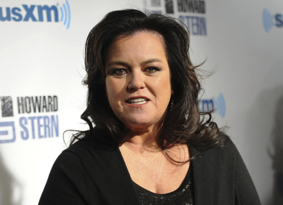 FILE - In this Jan. 31, 2014, file photo, poses television personality Rosie O'Donnell attends "Howard Stern's Birthday Bash," presented by SiriusXM in New York. After saying she’d like to play President Donald Trump's controversial adviser Steve Bannon on “Saturday Night Live,” O'Donnell has apparently changed her Twitter profile picture to make herself look like him. O’Donnell’s offer to play Bannon came after actress Melissa McCarthy's caustic portrayal of White House Press Secretary Sean Spicer on “SNL” last Saturday, Feb. 4, 2017.(Photo by Evan Agostini/Invision/AP, File)