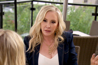 Shannon Beador Filming Real Housewives of Orange County.