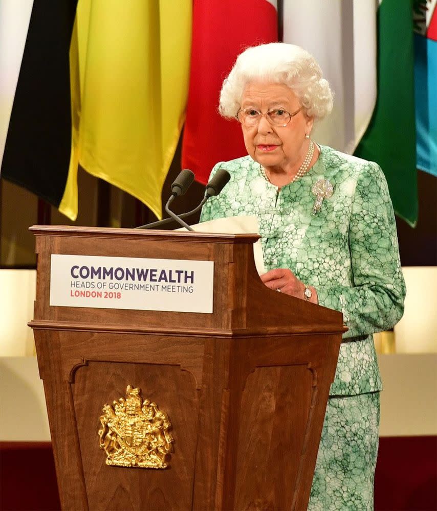 La soberana estuvo a cargo de la apertura de la cumbre de naciones de la Commonwealth.