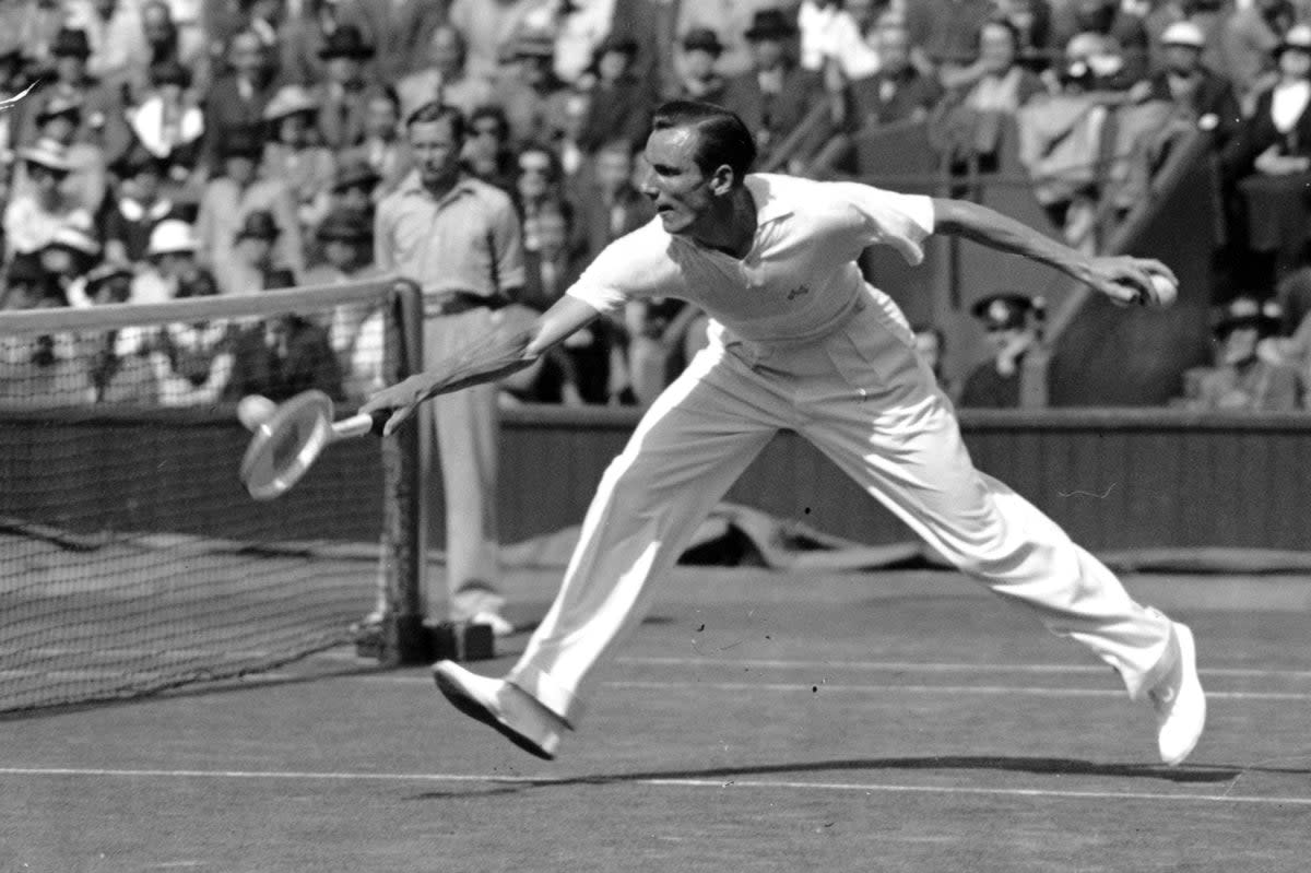 Fred Perry at Wimbledon in 1936  (Getty Images)