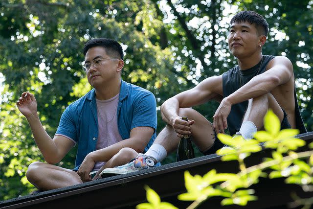 Jeong Park / Searchlight Pictures/ 20th Century Studios Bowen Yang (left) and Joel Kim Booster in 'Fire Island'