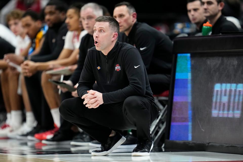 In Jake Diebler's first season as Ohio State's coach, the Buckeyes will play Big Ten road games against Southern California and UCLA.